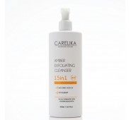 CARELIKA AMBER EXFOLIATING ŠVEIČIANTIS VEIDO VALIKLIS 15 IN 1 SU 2% GINTARO RŪGŠTIMI, 500ML